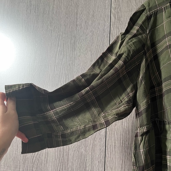 Torrid Plaid Button Blouse - Picture 5 of 6